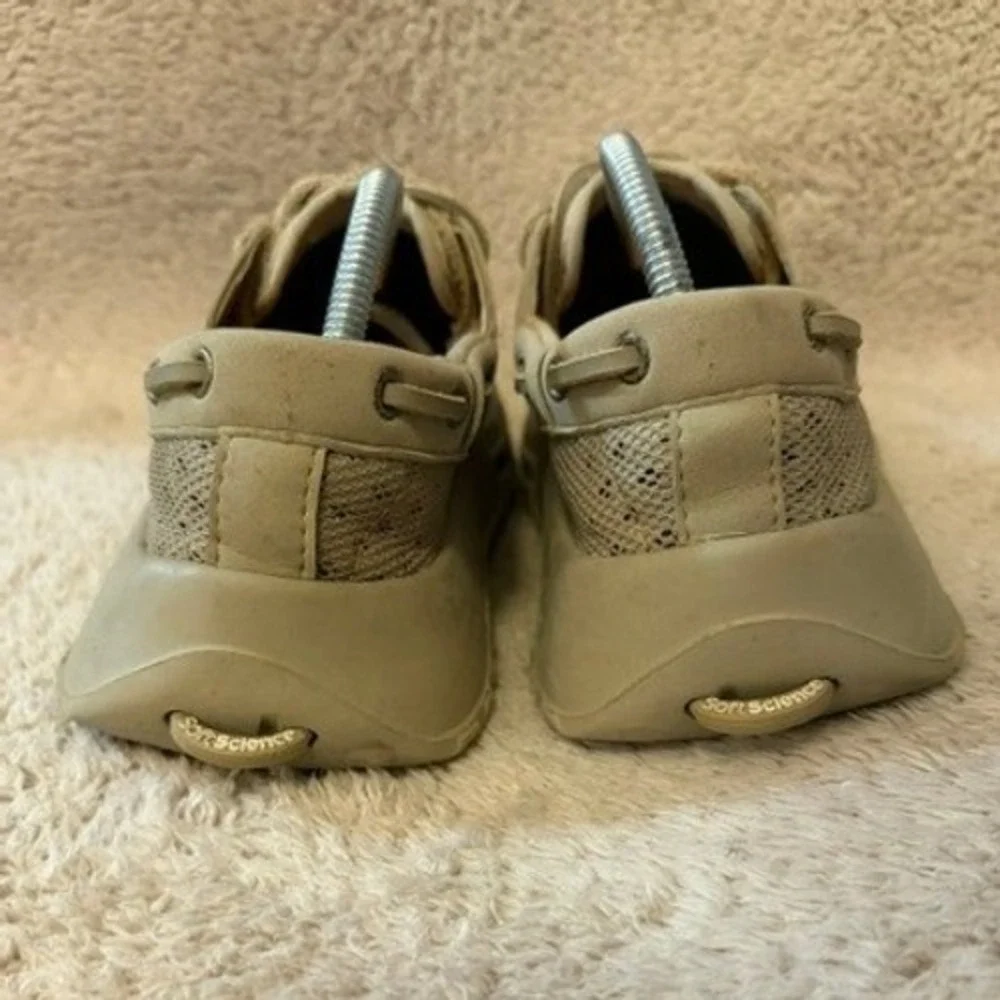 SoftScience The Fin Mens 9 Khaki Tan Mesh Water Boat Shoes Lightweight Trileon